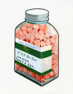 Bottle of Prescription Pills, 1967 (screen print) Bottle of Prescription Pills, 1967 (screen print)