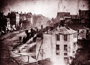 Boulevard du Temple, Paris, 3rd arrondissement, 1838 (daguerreotype ) Boulevard du Temple, Paris, 3rd arrondissement, 1838 (daguerreotype )