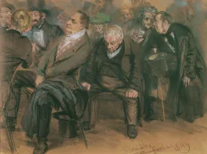 Bourgeois Germans in a Public Meeting, 1849 (pastel on paper) Bourgeois Germans in a Public Meeting, 1849 (pastel on paper)