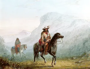 Bourgeois Walker and his Squaw, 1837 (w/c on paper) Bourgeois Walker and his Squaw, 1837 (w/c on paper)