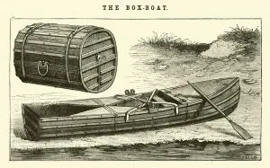 Boys Own Gallery: The Box Boat (engraving)