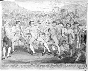 Boxing match between Thomas Futrell and John Jackson, June 9th 1788 (etching) Boxing match between Thomas Futrell and John Jackson, June 9th 1788 (etching)