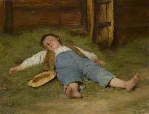 Boy Asleep in the Hay, 1891-97 (oil on canvas) Boy Asleep in the Hay, 1891-97 (oil on canvas)