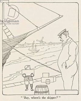 'Boy, where's the skipper?' illustration from The Voyages of Doctor Dolittle, 1922