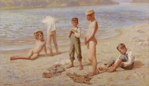 Boys Bathing, 1894 (oil on canvas) Boys Bathing, 1894 (oil on canvas)