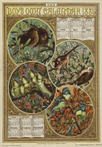 Boys Own Gallery: The Boys Own Calendar 1885 (colour litho)