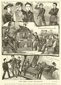 Boys Own Gallery: The 'Boys Own'Parliament (engraving)