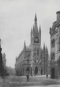Bradford: Exchange and Market Street (b/w photo) Bradford: Exchange and Market Street (b/w photo)