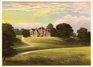 Bramhall Hall, Lancashire, England. 1880 (engraving)