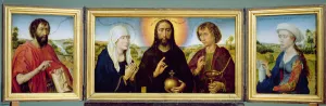 The Braque Family Triptych, St. John the Baptist, Christ the Redeemer between the Virgin The Braque Family Triptych, St. John the Baptist, Christ the Redeemer between the Virgin
