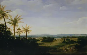Brazilian Landscape with the Portuguese Residence, the Church and the Casa Granda Brazilian Landscape with the Portuguese Residence, the Church and the Casa Granda