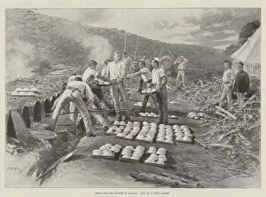 White Bread Gallery: Bread for the Soldier on Service, View of a Field Bakery (litho)
