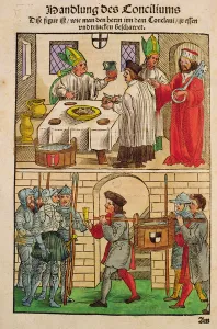 How the bread and wine were distributed to the people during the Council of Constance How the bread and wine were distributed to the people during the Council of Constance