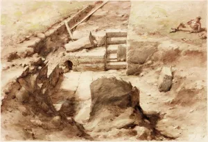 Bremenium, High Rochester in Redesdale (pencil & w/c on paper) Bremenium, High Rochester in Redesdale (pencil & w/c on paper)