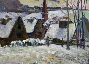Breton village under snow, 1894 (oil on canvas) Breton village under snow, 1894 (oil on canvas)