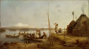 Bridal Homecoming at Lake Hornavan (oil on canvas) Bridal Homecoming at Lake Hornavan (oil on canvas)
