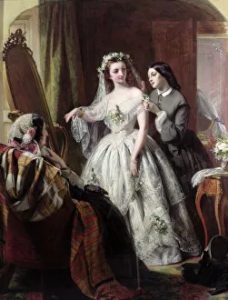 Images Dated 27th October 2005: The Bride, 1856 (oil on canvas) (see also 112995)