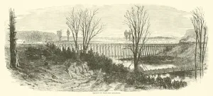 Bridge on Military Railroad, March 1865 (engraving) Bridge on Military Railroad, March 1865 (engraving)