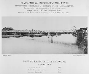 Bridge of Santa Cruz de la Laguna, Manila, February 1891 (b/w photo) Bridge of Santa Cruz de la Laguna, Manila, February 1891 (b/w photo)