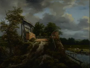 Bridge with a Sluice, 1648-9 (oil on panel) Bridge with a Sluice, 1648-9 (oil on panel)