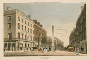 Bridge Street Gallery: Bridge Street, Blackfriars, London (coloured engraving)