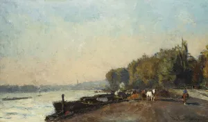 On the Bridge at Suresnes in Autumn (oil on canvas) On the Bridge at Suresnes in Autumn (oil on canvas)
