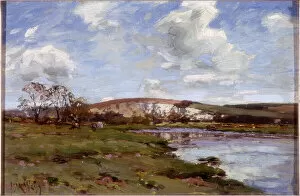 Arundel Collection: A Bright Day on the Arun (oil on panel)