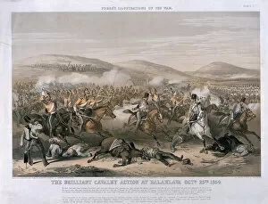 Balaclava, Crimea Collection: The Brilliant Cavalry Action at the Battle of Balaclava, October 25th 1854