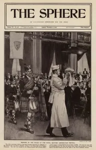 Bringing in the haggis at the Royal Scottish Corporation Festival, London (litho) Bringing in the haggis at the Royal Scottish Corporation Festival, London (litho)