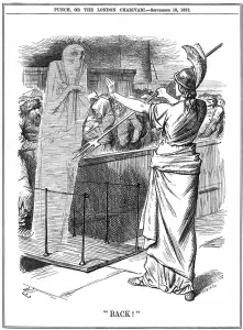 Britannia holding back Cholera at British ports. In the outbreak of 1892 about 260 Britannia holding back Cholera at British ports. In the outbreak of 1892 about 260