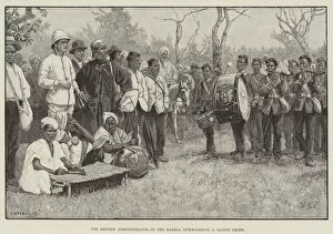 Related Images Gallery: The British Administrator of the Gambia interviewing a Native Chief (engraving)
