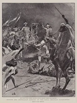 British and Australian Cavalry at the Royal Military Tournament (litho) British and Australian Cavalry at the Royal Military Tournament (litho)