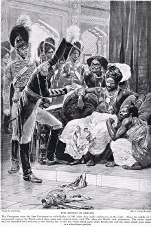 The British in Ceylon, illustration from Hutchinson'
