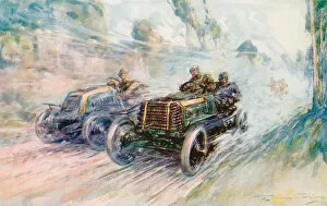 Motor Vehicle Driver Gallery: A British driver, Charles Jarrott, wins the 1902 Circuit des Ardennes with the famous '70"