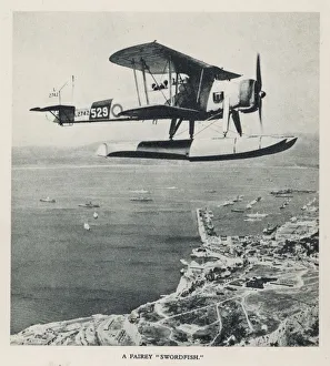 British Fairey Swordfish floatplane (b/w photo) British Fairey Swordfish floatplane (b/w photo)