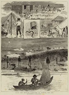 With the British Garrison at Suakim, Red Sea (engraving) With the British Garrison at Suakim, Red Sea (engraving)