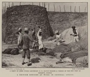 A British Officer at Work in Central Africa (litho) A British Officer at Work in Central Africa (litho)
