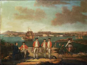British Officers in San Felipe, Minorca (oil on canvas) British Officers in San Felipe, Minorca (oil on canvas)