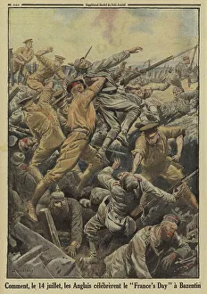 1914 1918 Wwi Ww One Gallery: British soldiers in hand to hand combat with Germans on Bastille Day (14 July), Bazentin, France