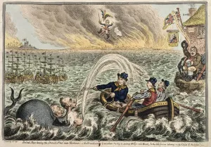 British Tars towing the Danish Fleet into Harbour, or The Broadbottom Leviathan trying to British Tars towing the Danish Fleet into Harbour, or The Broadbottom Leviathan trying to