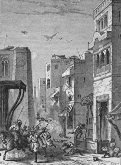 British troops entering Multan, 1849 (engraving) British troops entering Multan, 1849 (engraving)