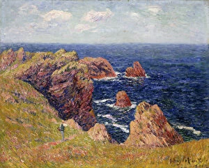 Images Dated 12th September 2012: The Brittany Coast; La Cote Bretonne, c.1895 (oil on canvas)