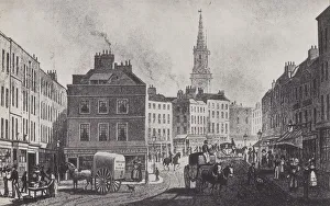 Broad Street Gallery: Broad Street, St Giles s, about 1830 (litho)