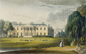 Broadlands, from Ackermann's Repository of Arts, 1825 (colour litho)