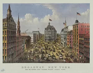 Traffic Jam Collection: Broadway, New York from the Western Union telegraph Building looking North