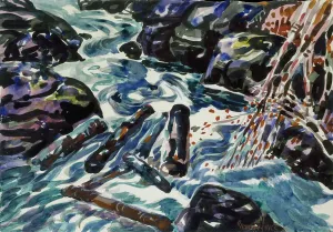 The Brook, Nova Scotia (w/c and pencil on paper) The Brook, Nova Scotia (w/c and pencil on paper)