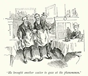 He brought another waiter to gaze at the phenomenon (litho) He brought another waiter to gaze at the phenomenon (litho)