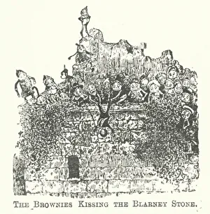 The Brownies Kissing the Blarney Stone (engraving) The Brownies Kissing the Blarney Stone (engraving)