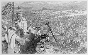 Bruce's Address at Bannockburn (proof etching) Bruce's Address at Bannockburn (proof etching)