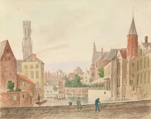 Belltower Gallery: Bruges (w/c on paper)